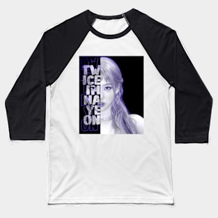 Twice Im Nayeon Typography portrait text design Baseball T-Shirt